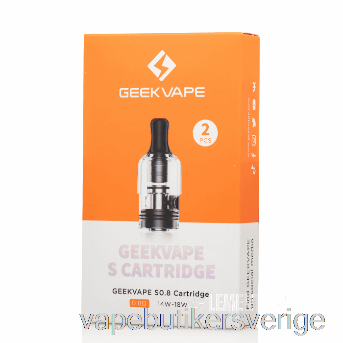 Vape Sverige Geek Vape S Utbyte Pods 0,8ohm S Pods